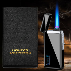 LED Power Display Luminous USB Lighter