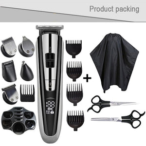 Multifunction Shaver Beard Trimmer With LCD Display