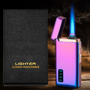 LED Power Display Luminous USB Lighter