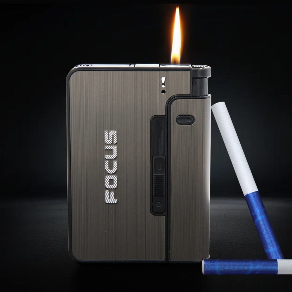 Portable Automatic Cigarette Case Metal Cigarette Boxes