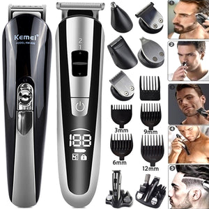 Multifunction Shaver Beard Trimmer With LCD Display