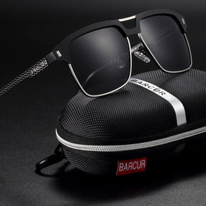 Polarized Stainless Square Sunglasses